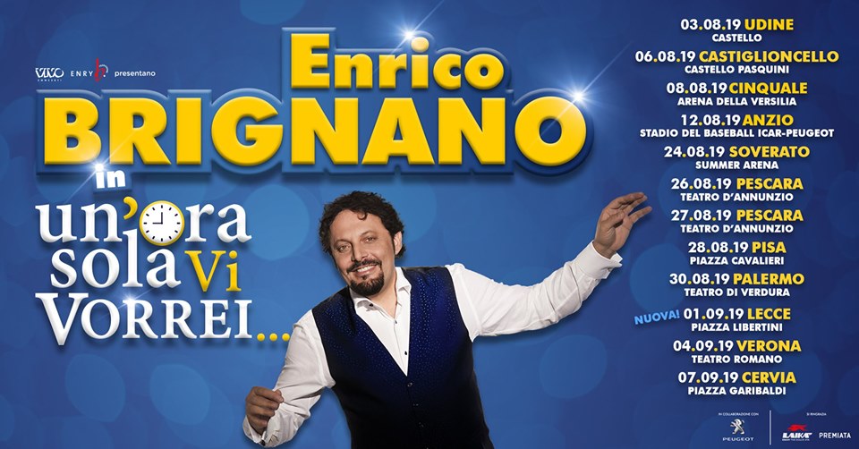 Enrico Brignano in Un'ora sola vi vorrei - Small Magazine